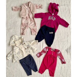 Baby Girls 3 Months / Newborn Outfits Matching Sets Bundle Lot